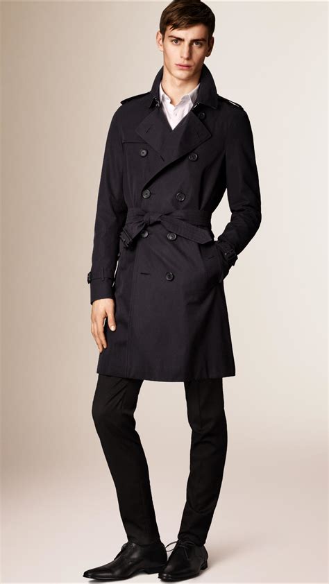 burberry london sandringham slim trench coat|burberry trench coat men's navy.